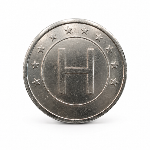 3rd-Generation Security Token - realistic metal token