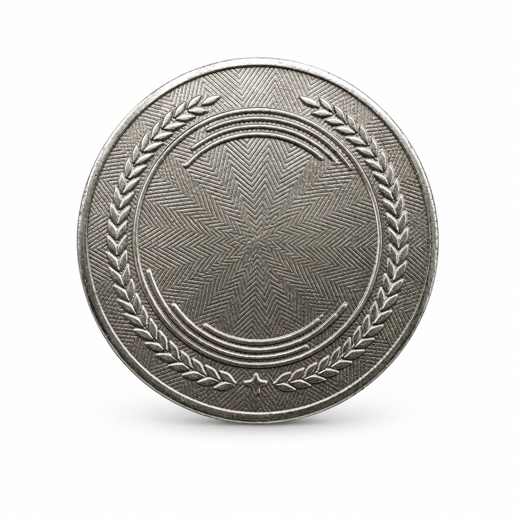 5th-Generation Security Token - realistic metal token