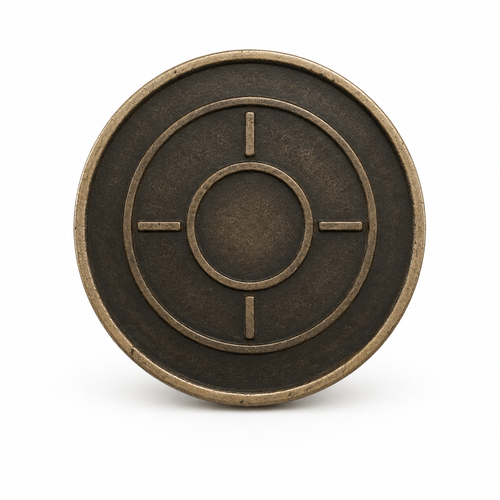 Antique Bronze Token - realistic metal token