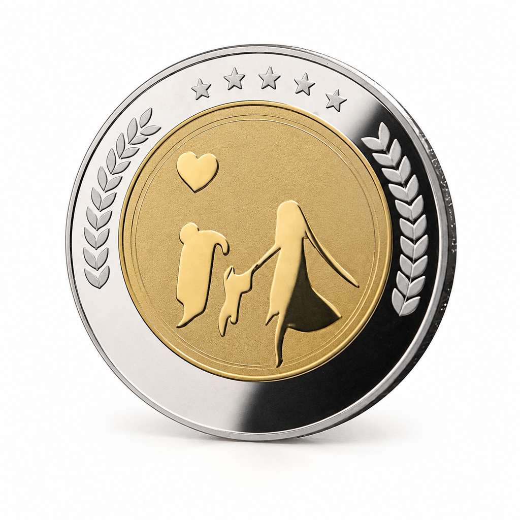 Premium Commemorative Token - realistic metal token