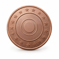 Red Copper Token - realistic metal token