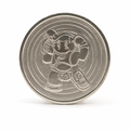 White Steel Token - realistic metal token